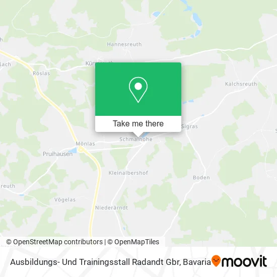 Карта Ausbildungs- Und Trainingsstall Radandt Gbr