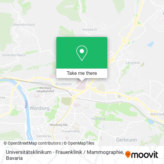 Universitätsklinikum - Frauenklinik / Mammographie map