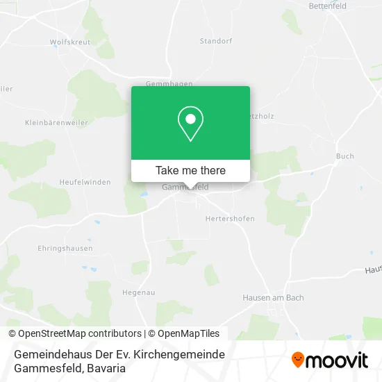 Карта Gemeindehaus Der Ev. Kirchengemeinde Gammesfeld