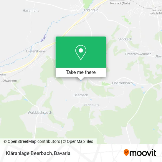 Карта Kläranlage Beerbach