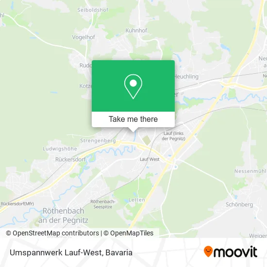 Карта Umspannwerk Lauf-West