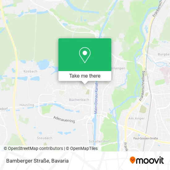 Карта Bamberger Straße