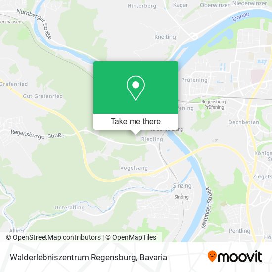 Walderlebniszentrum Regensburg map
