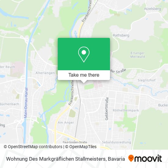 Wohnung Des Markgräflichen Stallmeisters map