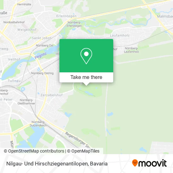 Карта Nilgau- Und Hirschziegenantilopen