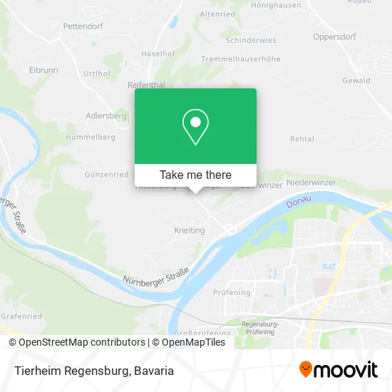Карта Tierheim Regensburg