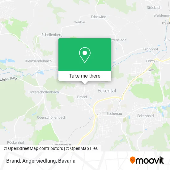 Карта Brand, Angersiedlung