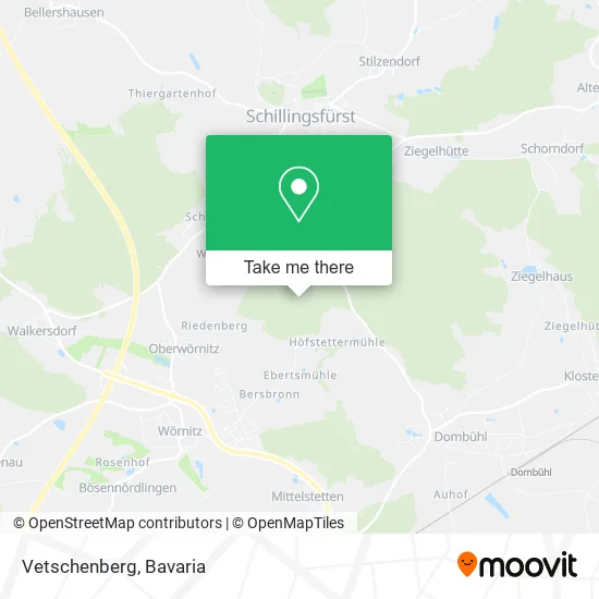 Карта Vetschenberg