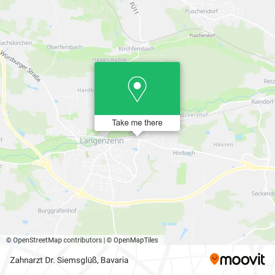 Карта Zahnarzt Dr. Siemsglüß