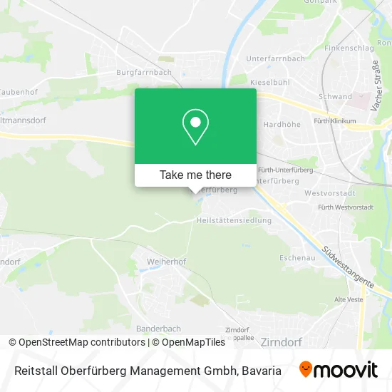 Карта Reitstall Oberfürberg Management Gmbh