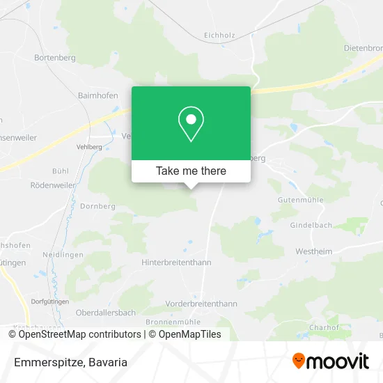 Карта Emmerspitze