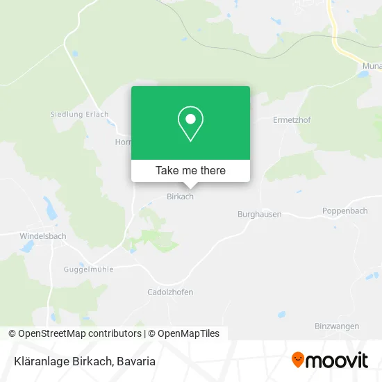 Карта Kläranlage Birkach
