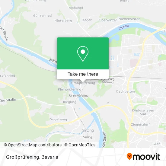 Карта Großprüfening