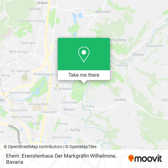 Ehem. Eremitenhaus Der Markgräfin Wilhelmine map