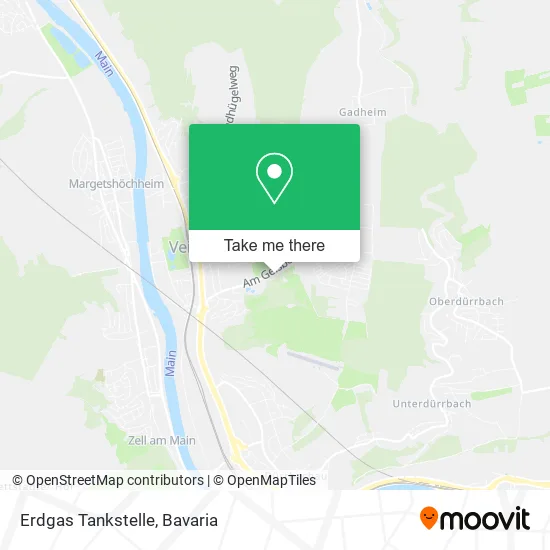 Карта Erdgas Tankstelle