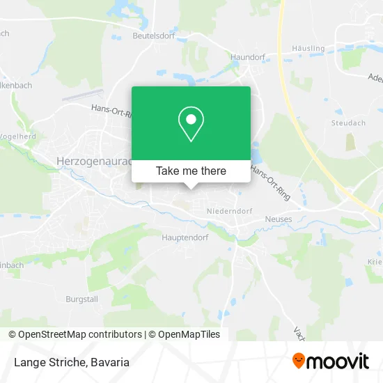 Карта Lange Striche