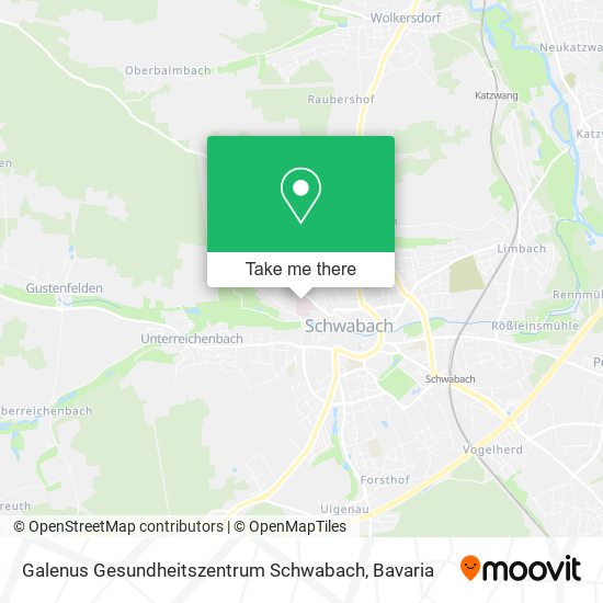 Galenus Gesundheitszentrum Schwabach map