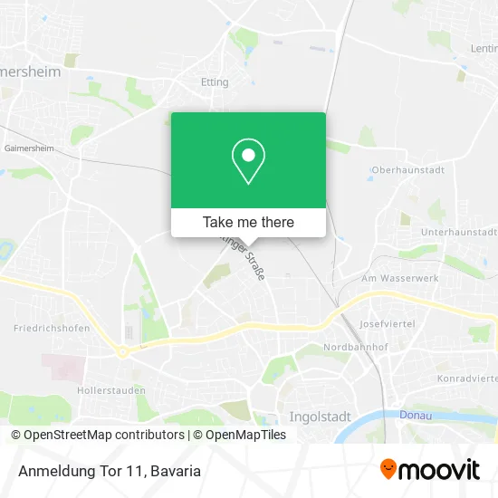 Карта Anmeldung Tor 11