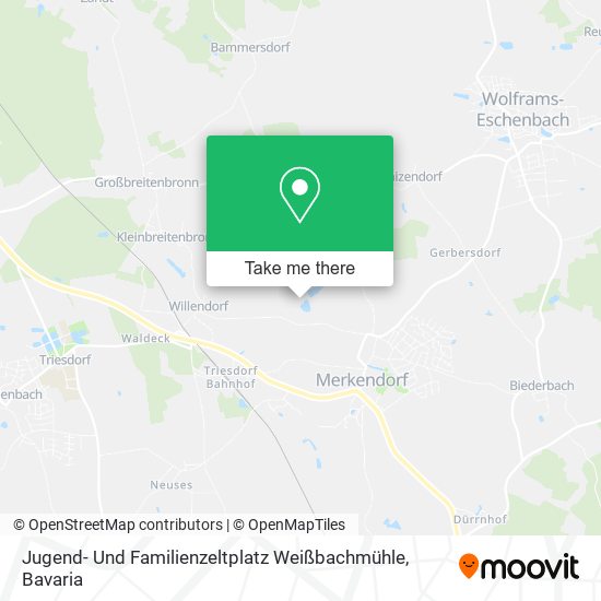 Jugend- Und Familienzeltplatz Weißbachmühle map
