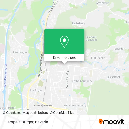 Карта Hempels Burger