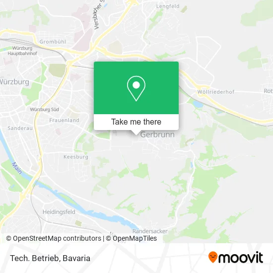 Карта Tech. Betrieb