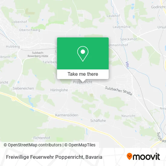 Карта Freiwillige Feuerwehr Poppenricht