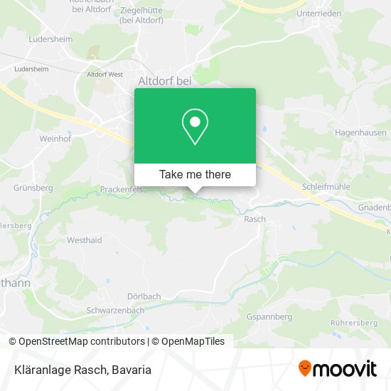 Kläranlage Rasch map