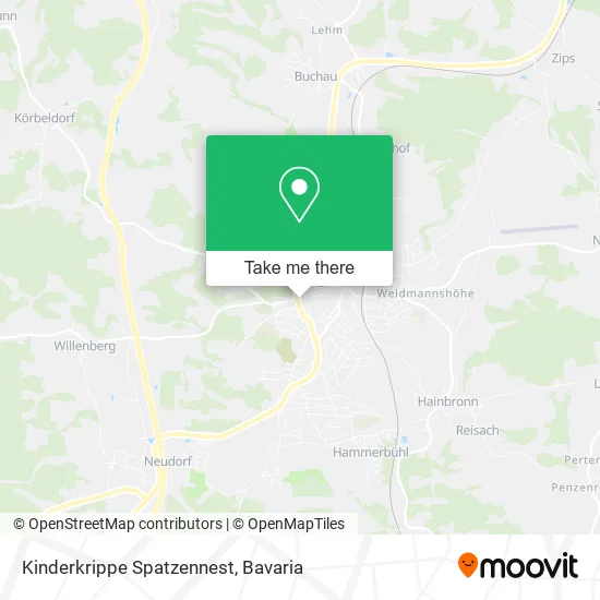 Карта Kinderkrippe Spatzennest
