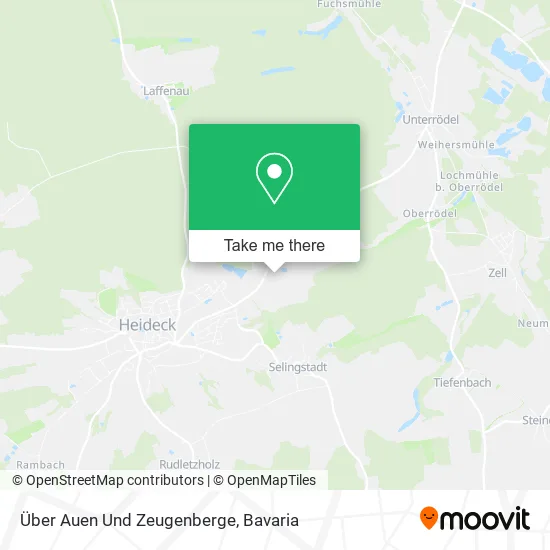 Карта Über Auen Und Zeugenberge