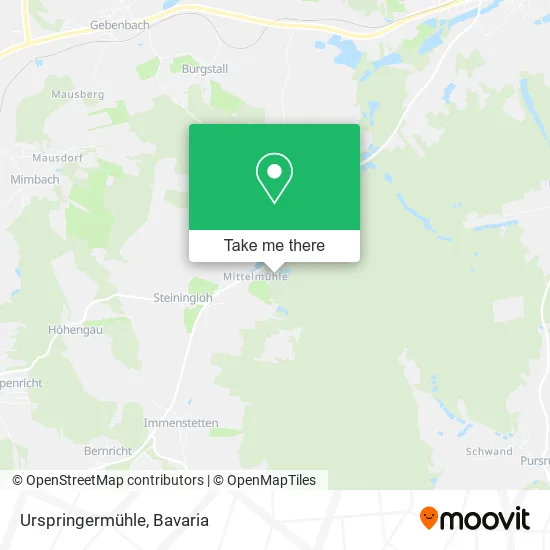 Карта Urspringermühle