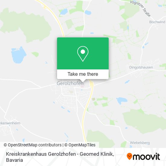 Kreiskrankenhaus Gerolzhofen - Geomed Klinik map