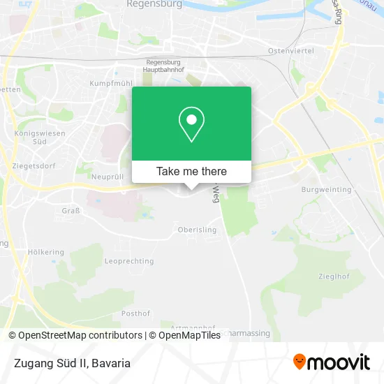 Карта Zugang Süd II