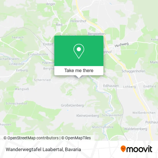 Карта Wanderwegtafel Laabertal