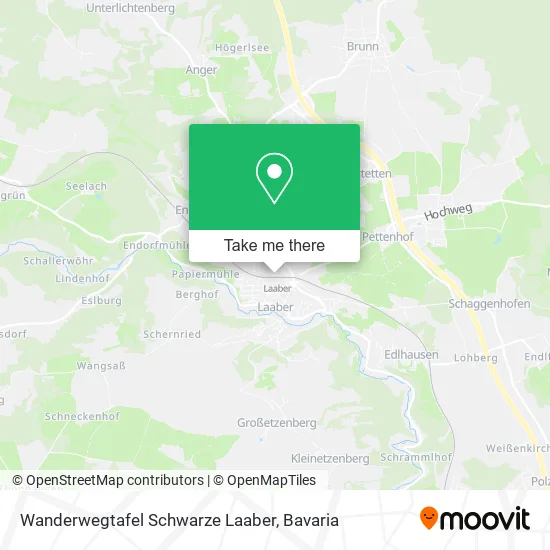 Карта Wanderwegtafel Schwarze Laaber