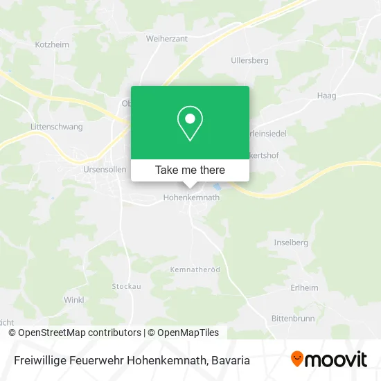 Карта Freiwillige Feuerwehr Hohenkemnath