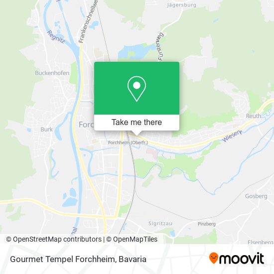 Gourmet Tempel Forchheim map