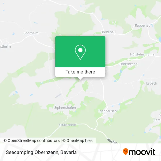 Seecamping Obernzenn map