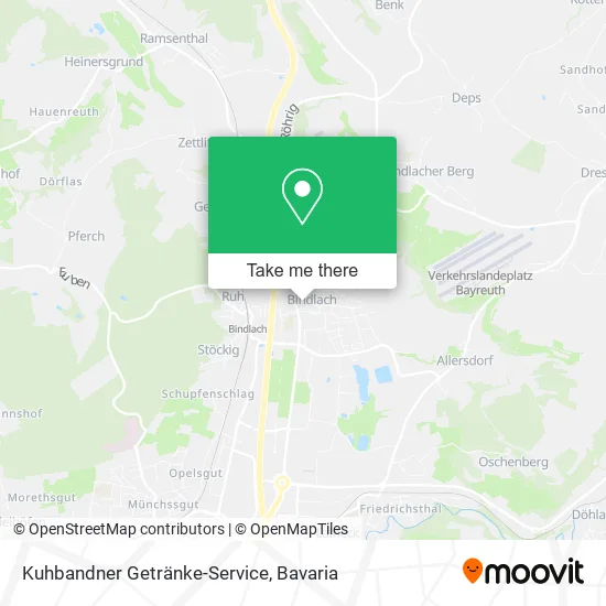 Карта Kuhbandner Getränke-Service
