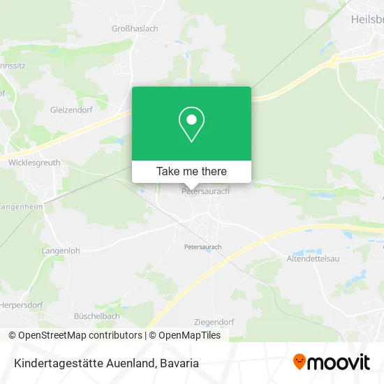 Карта Kindertagestätte Auenland