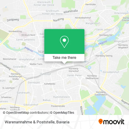 Карта Warenannahme & Poststelle
