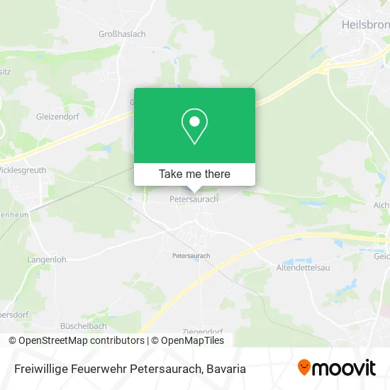 Карта Freiwillige Feuerwehr Petersaurach