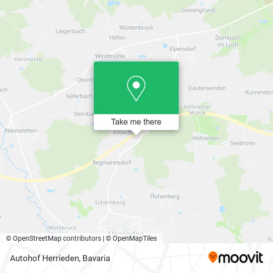 Карта Autohof Herrieden