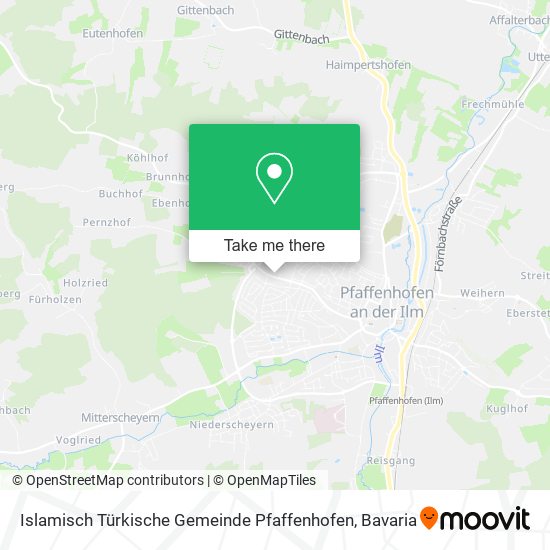 Islamisch Türkische Gemeinde Pfaffenhofen map