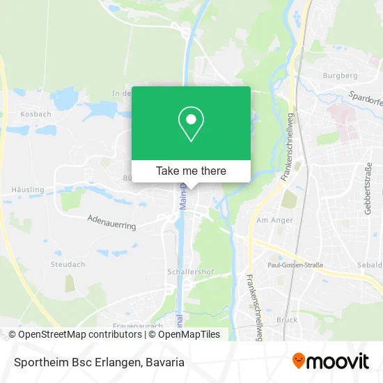 Карта Sportheim Bsc Erlangen