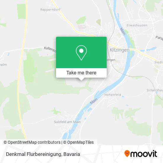 Карта Denkmal Flurbereinigung