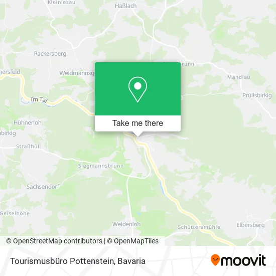 Карта Tourismusbüro Pottenstein