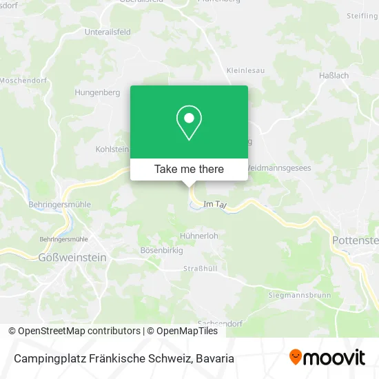 Карта Campingplatz Fränkische Schweiz