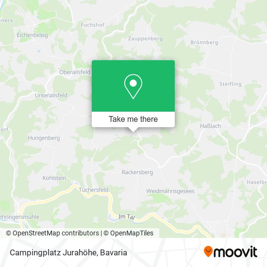 Campingplatz Jurahöhe map