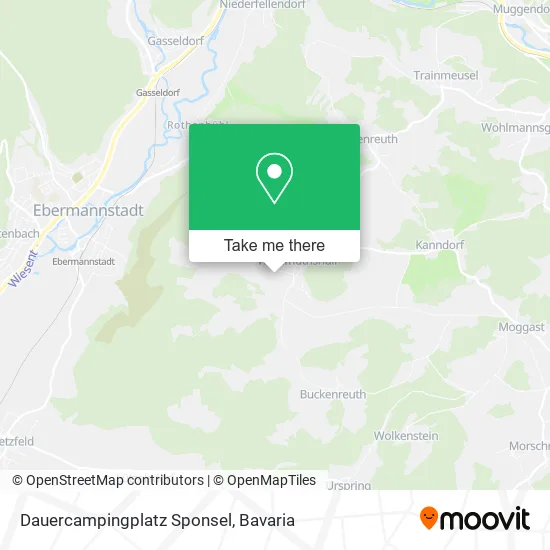 Карта Dauercampingplatz Sponsel