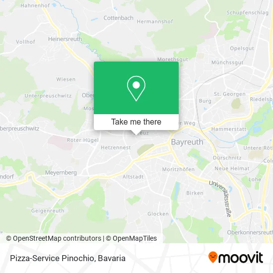 Карта Pizza-Service Pinochio